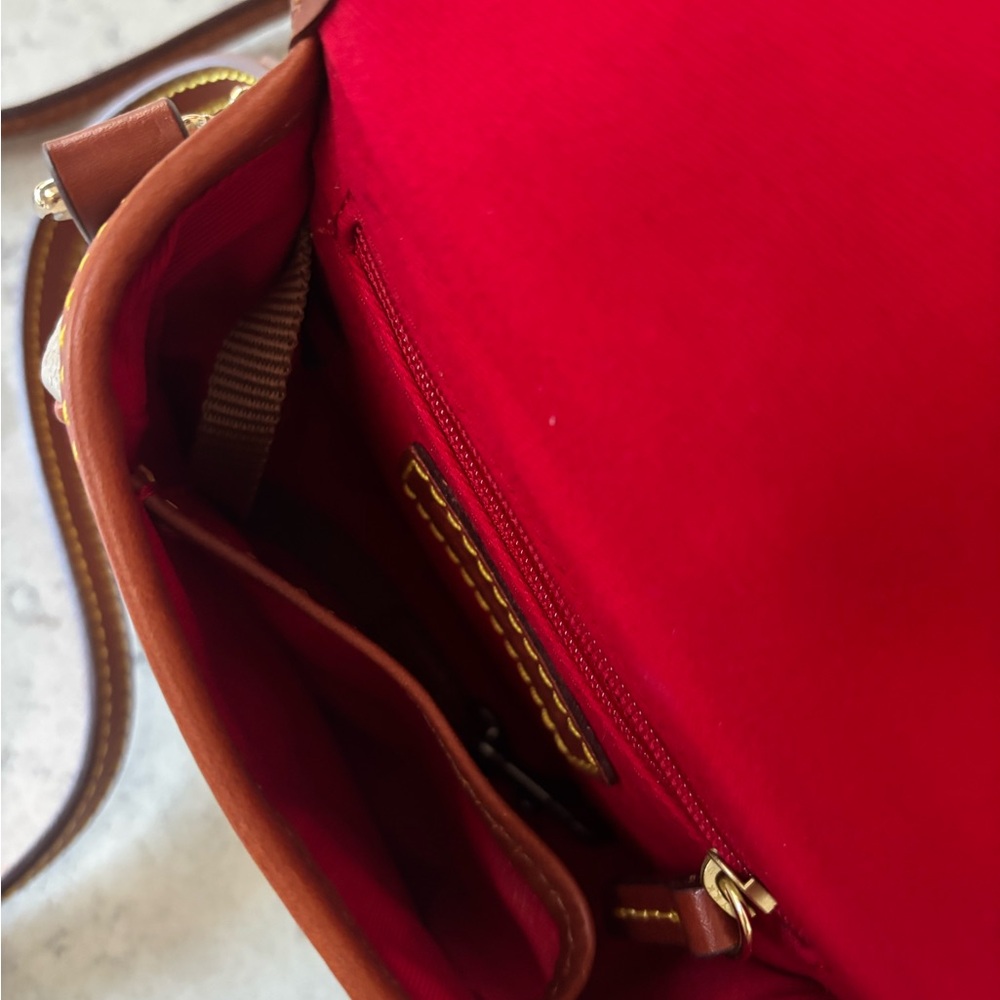 Dooney & Bourke All Weather Leather 2 Duck Bag Taupe - Picture 12 of 16